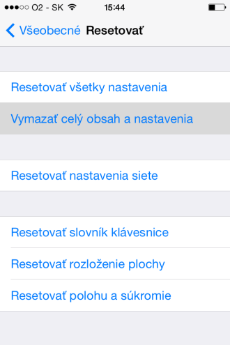 iPhone complete restore