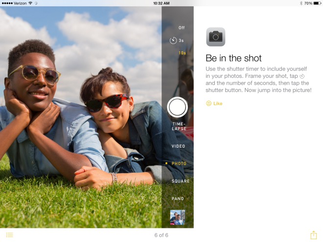 iOS 8 tips app