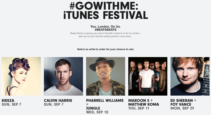 Beats iTunes Festival GoWithMe