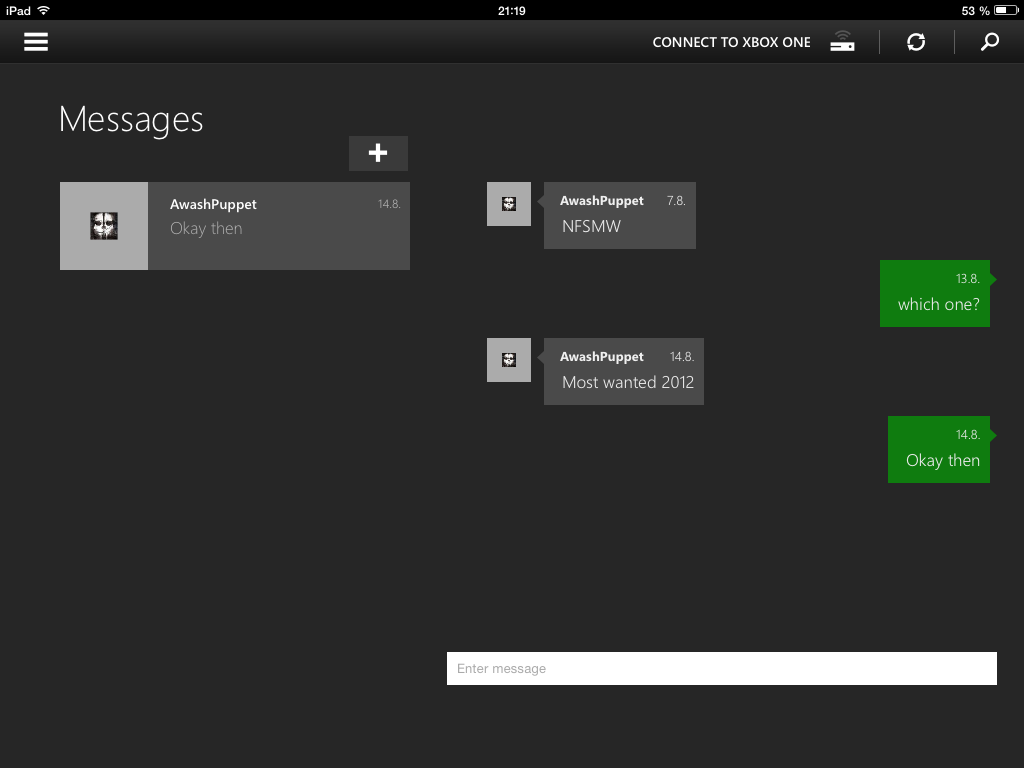 Xbox One SmartGlass