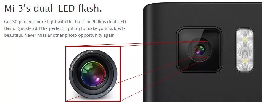 Xiaomi Mi 3 camera vs Apple Aperture