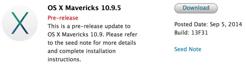 OS X 10.9.5 Mavericks