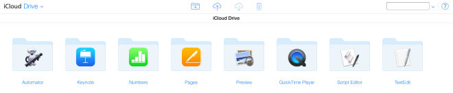 iCloud Drive web