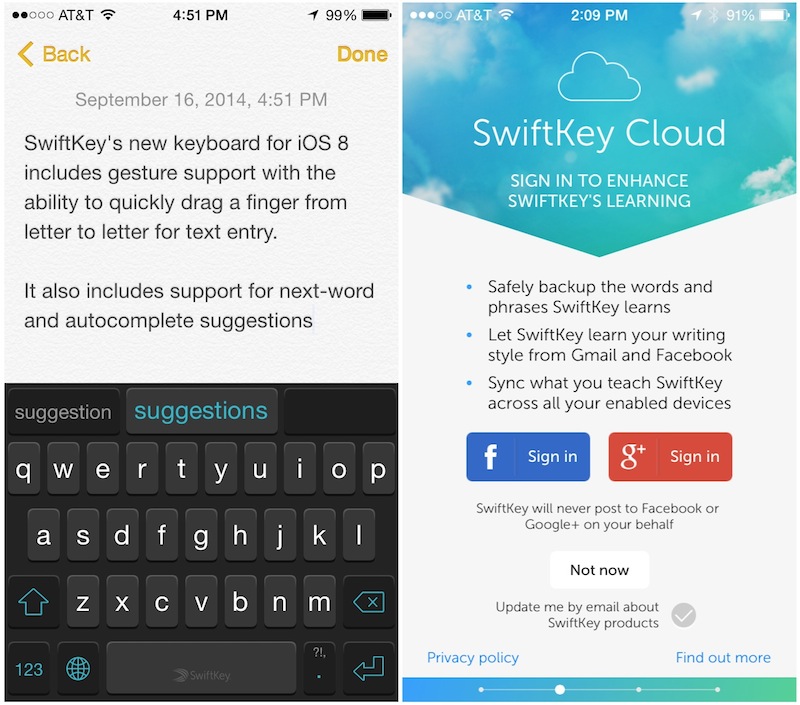 iOS 8 SwiftKey