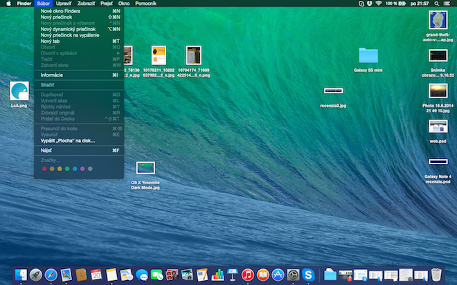 OS X Yosemite Dark Mode