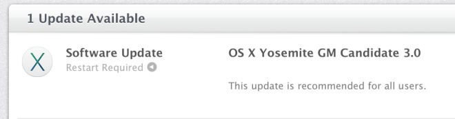 OS X Yosemite GM candidate 3.0