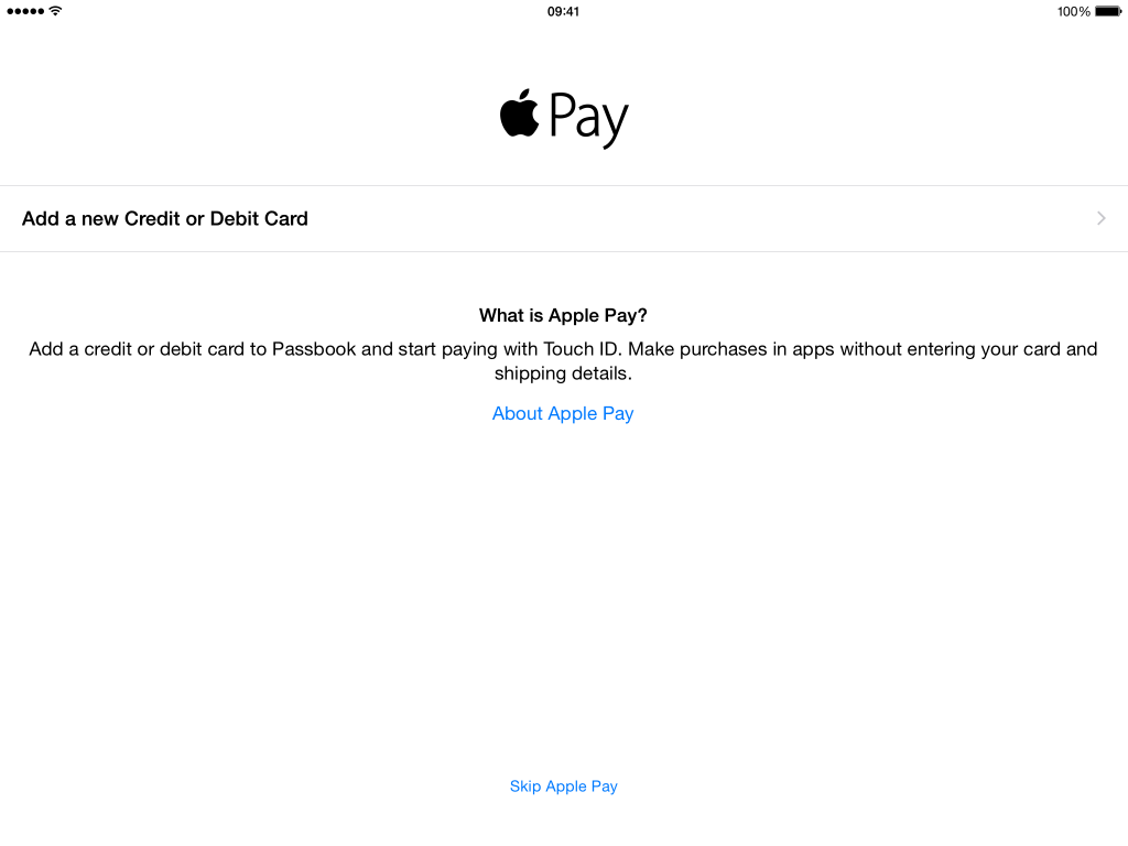 iOS 8.1 beta 2 iPad apple pay