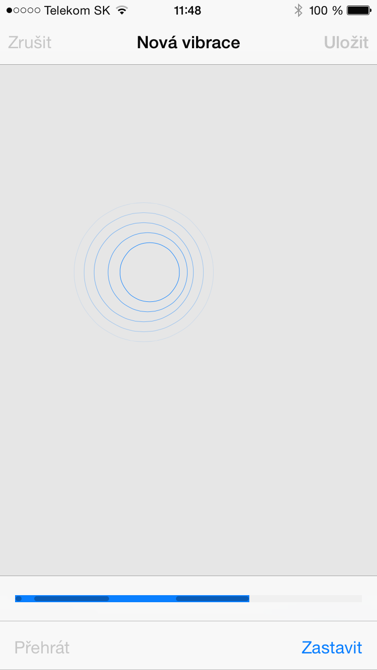vlastni vibrace iOS