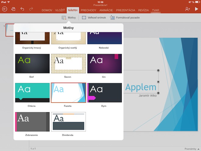 PowerPoint iPad