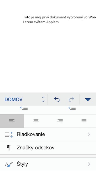 Word iPhone