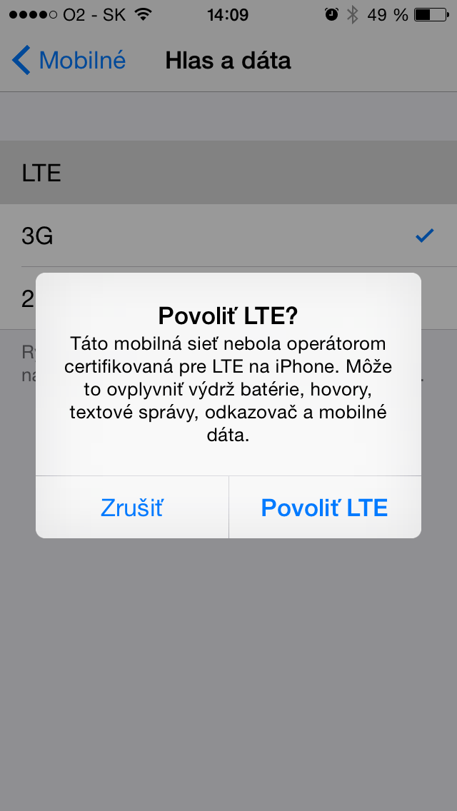 LTE iPhone