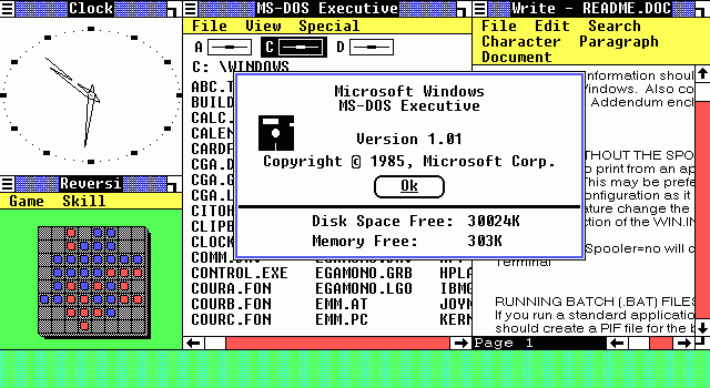 Windows1.0 Windows1