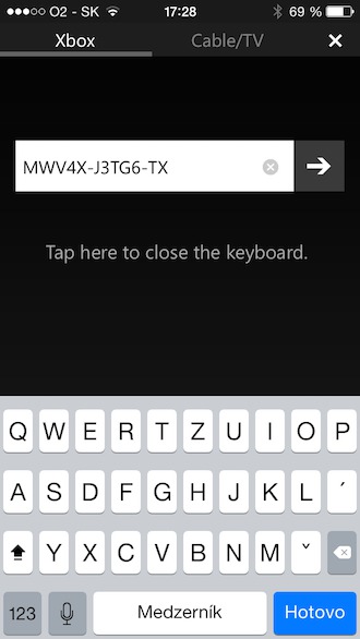 Xbox One SmartGlass Keyboard