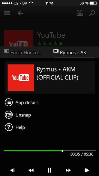 Xbox One SmartGlass YouTube