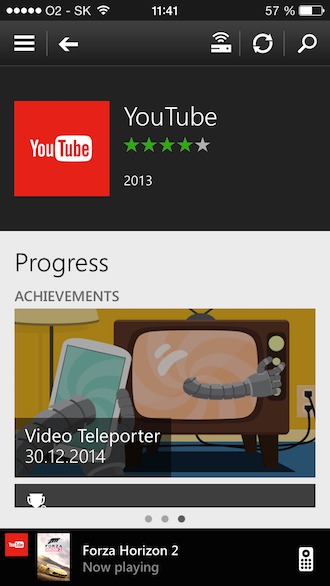 Xbox One SmartGlass YouTube