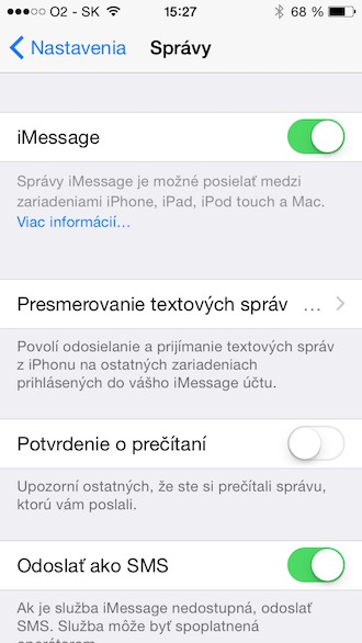 iOS 8.1 SMS Forwarding
