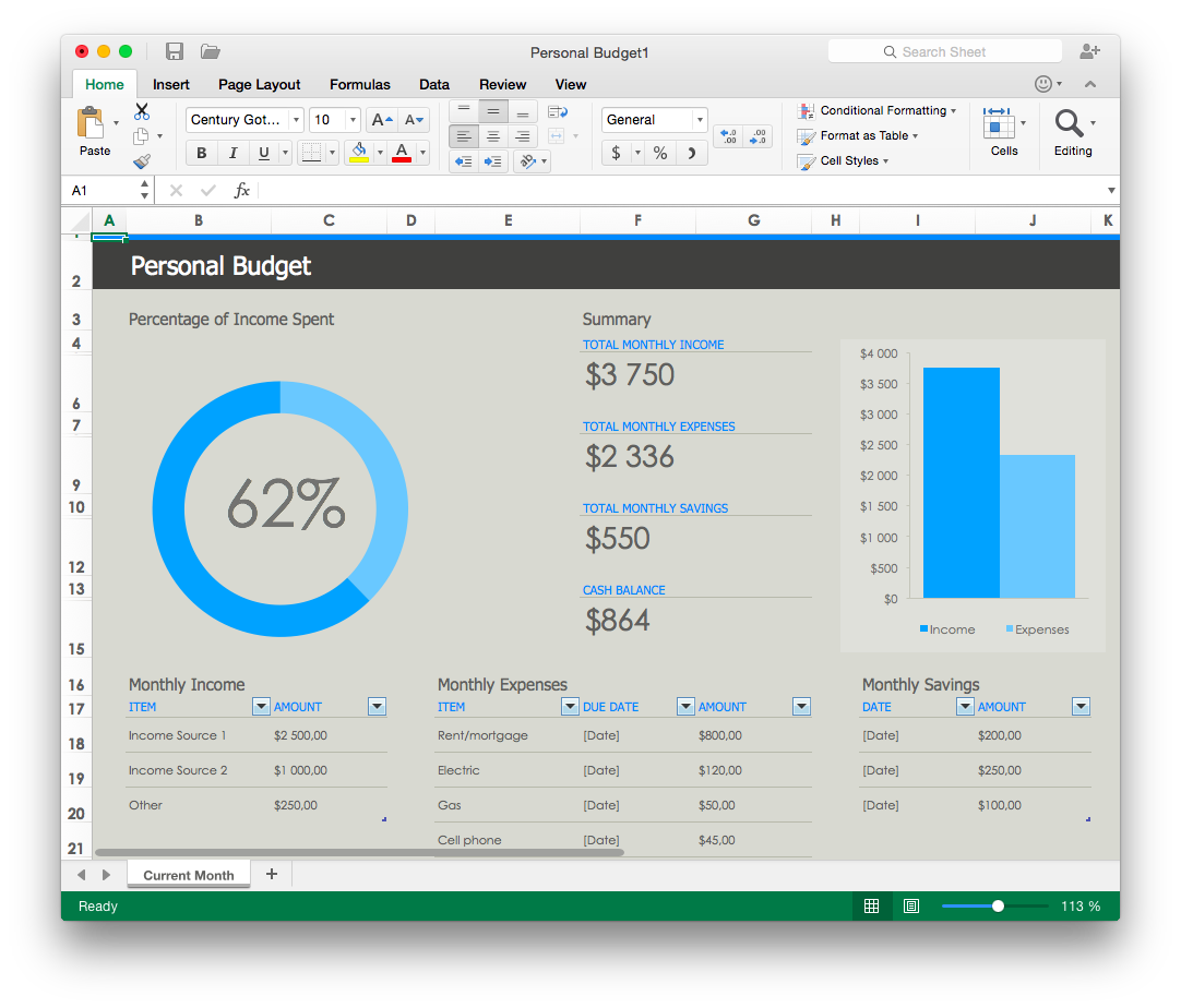 Excel for Mac 2016