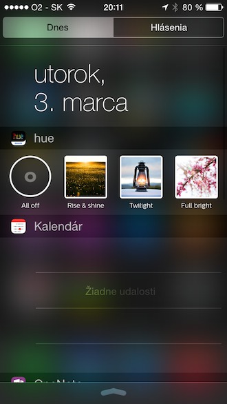Philips Hue Lux widget
