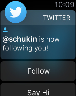 Twitter Apple Watch