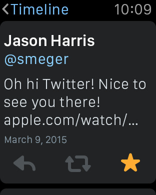 Twitter Apple Watch