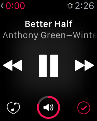 watchOS 2 beta 5 volume