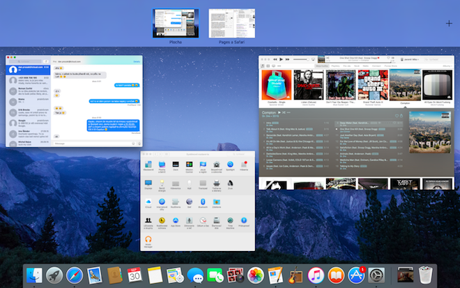 OS X El Capitan Mission Control
