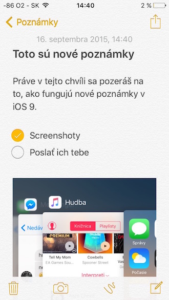 iOS 9 Notes