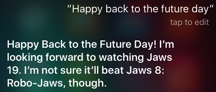 Back to the Future Siri 4