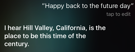 Back to the Future Siri 5