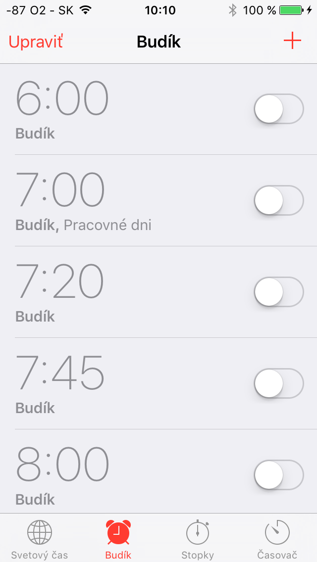 iOS 9.1 budik