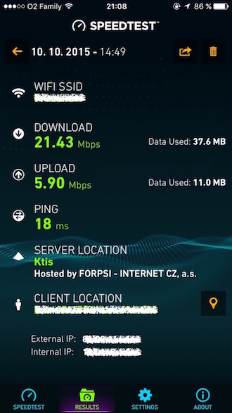 iPhone 6s Wi-Fi test