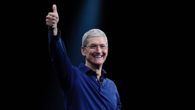 happy tim cook