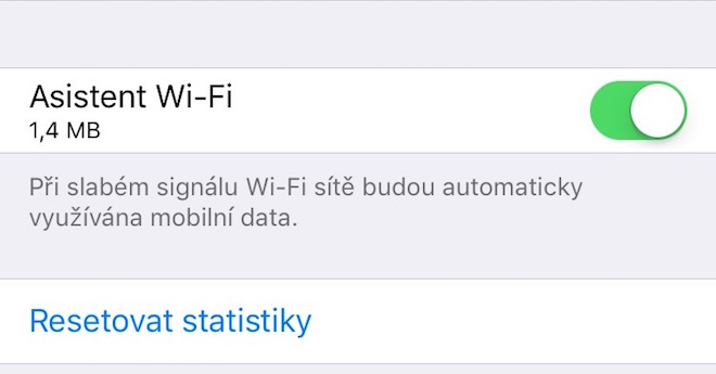Asistent Wi-Fi iOS 9