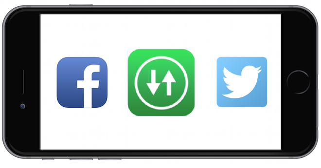 Facebook Twitter mobilni data iPhone FB