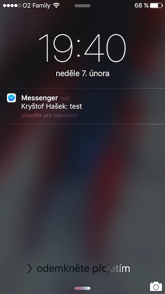 Jak skrýt text zpráv z Messengeru 1