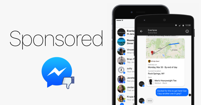 Sponsored FB messenger