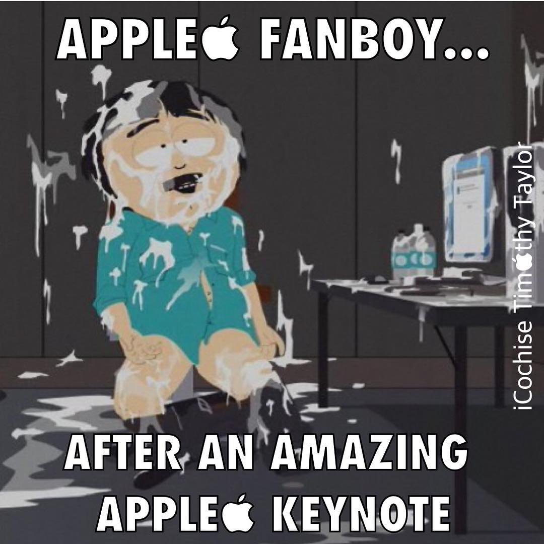 Apple fanboy after keynote