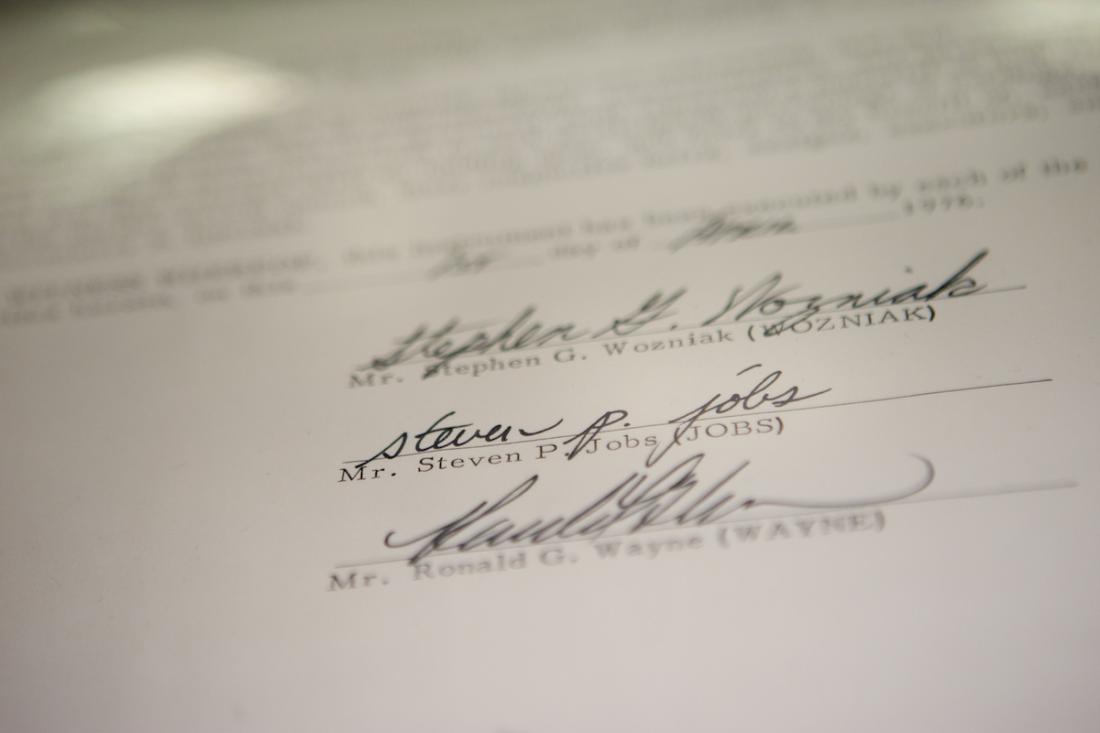 Apple Inc. Founding Partnership Agreement Apple Inc
