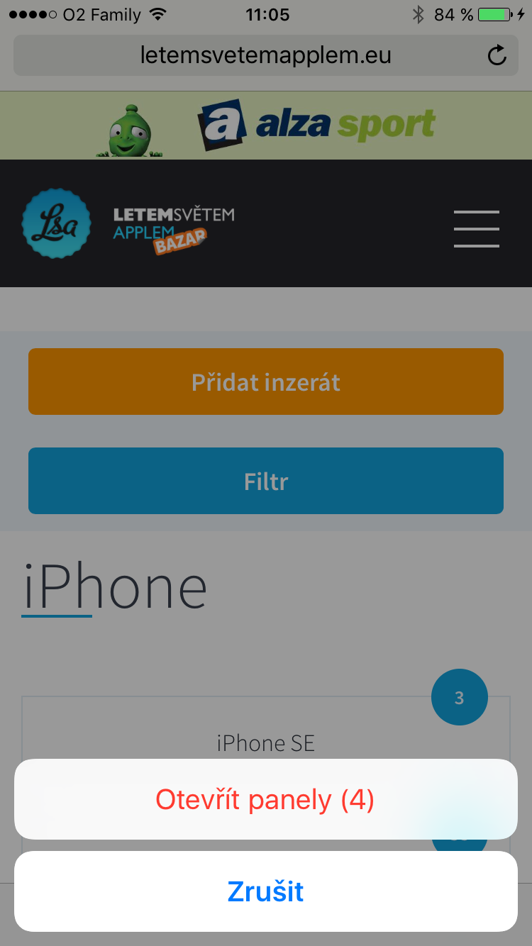 iOS 10 Safari trik 2