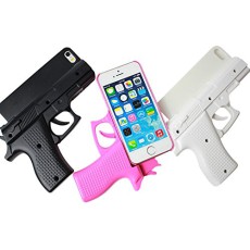 Peneric-Gun-Pistol-Shape-Plastic-Material-Back-Case-Cover-for-Apple-iphone-6-47-Inch-black-0-2