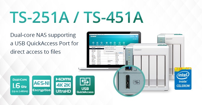 QNAP NAS TS-251A a TS-451A
