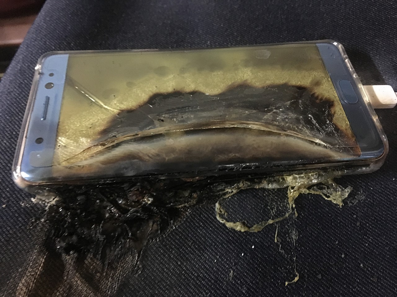 Samsung Note 7 fire Samsung Note 7 fire