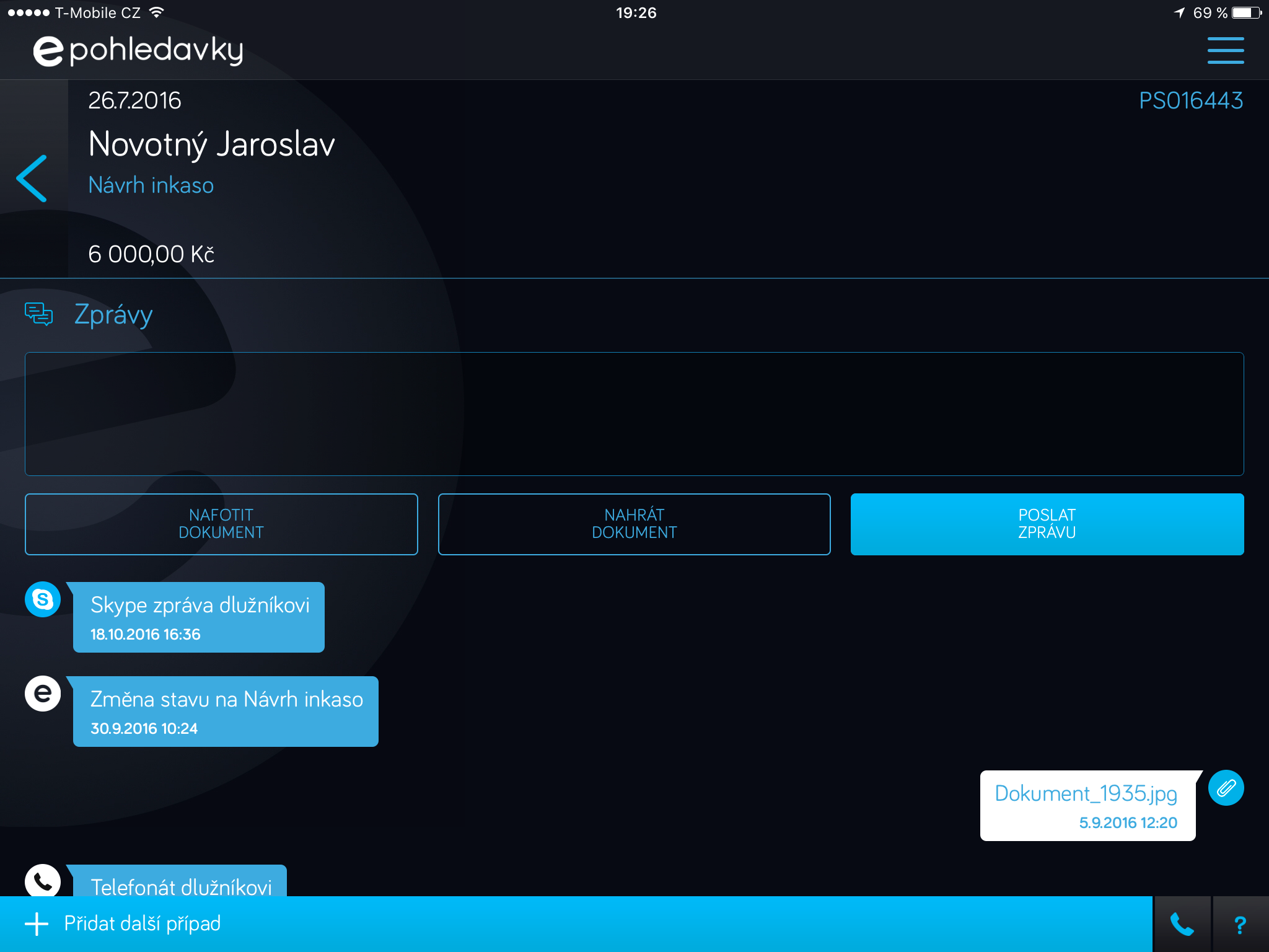 epohledavky client details