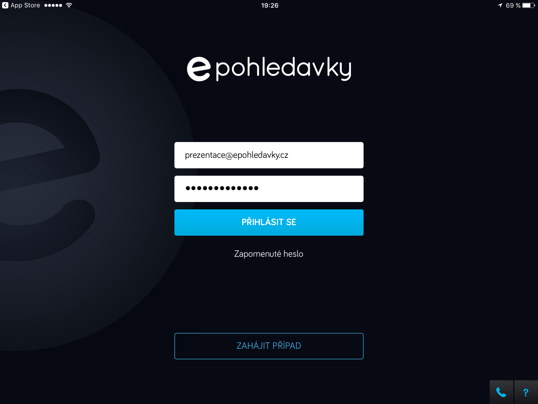 epohledavky login filled