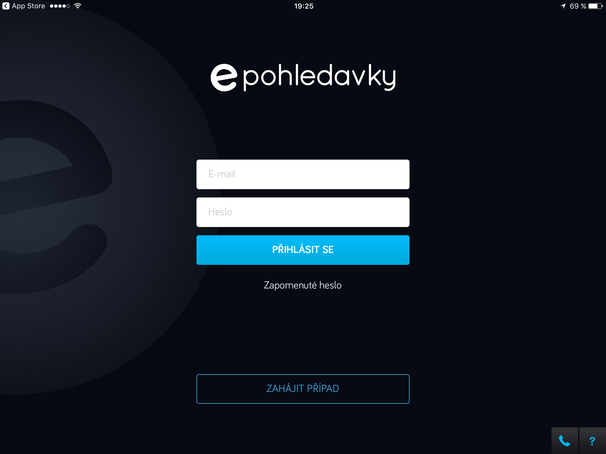 epohledavky login screen