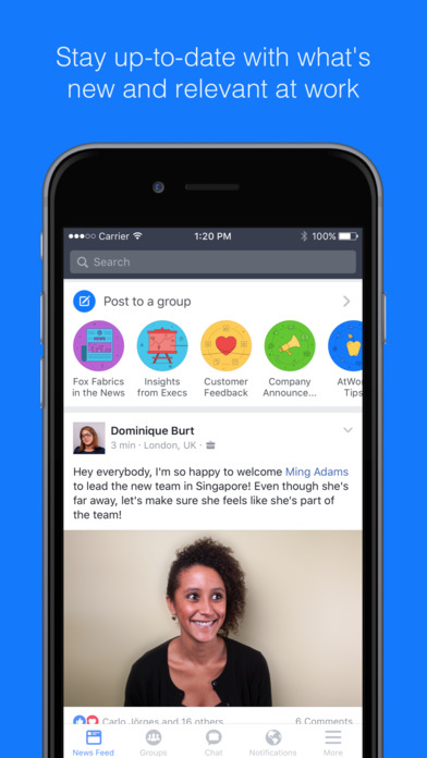 Facebook Workplace Facebook Workplace