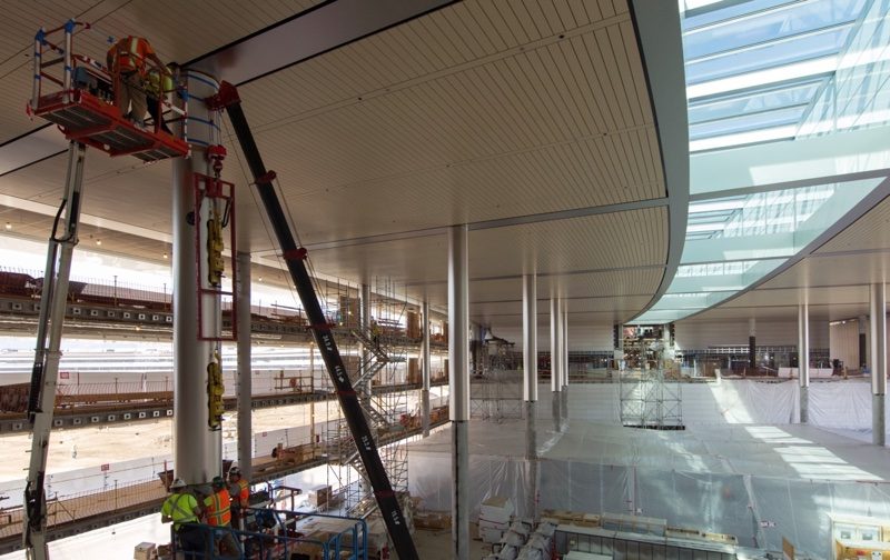 apple campus interior construction