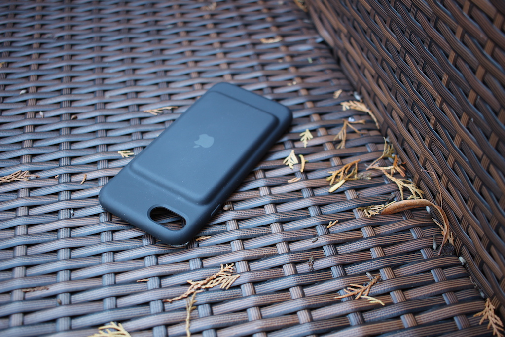 iphone case on wicker