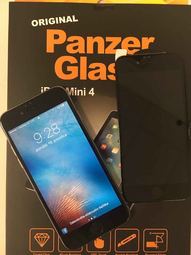 iphones with panzer glass box