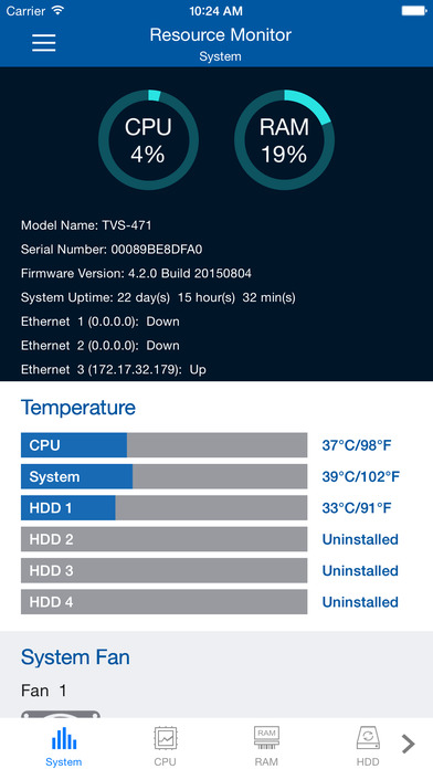 qnap resource monitor